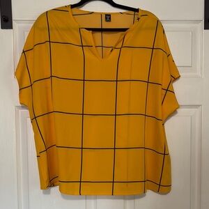 Shein Gold Sleeveless Relaxed Tunic